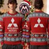 MoneyGram Haas F1 Team Racing Red White Snowflake Reindeer Pattern Gift For Fan Knitted Ugly Christmas Sweater