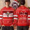 Motley Crue Hail Santa Baphomet Reindeer Vintage Knitted Ugly Christmas Sweater Gift For Holiday 2026