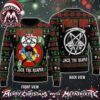 Motley Crue Have A Motley Sixxmas Kickstart My Heart Skull Santa Hat XMAS Collectors Edition Ugly Christmas Sweater