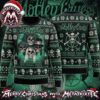 Motley Crue Too Young To Fall In Love Pink Pierced Heart Band Graphic Personalized 2026 Holiday Ugly Christmas Sweater