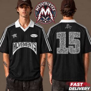 Movements Happier Now 2026 Tour Merch Soccer Jersey Vintage Striped Polo Football Shirt