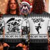 My Chemical Romance The Black Parade Marching Skeleton Well Carry On Split Black And White Gift For Fan Knitted Ugly Christmas Sweater