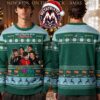 My Chemical Romance Band Members Portrait And Blood Splatter Logo Holiday Christmas Xmas Ugly Christmas Sweater