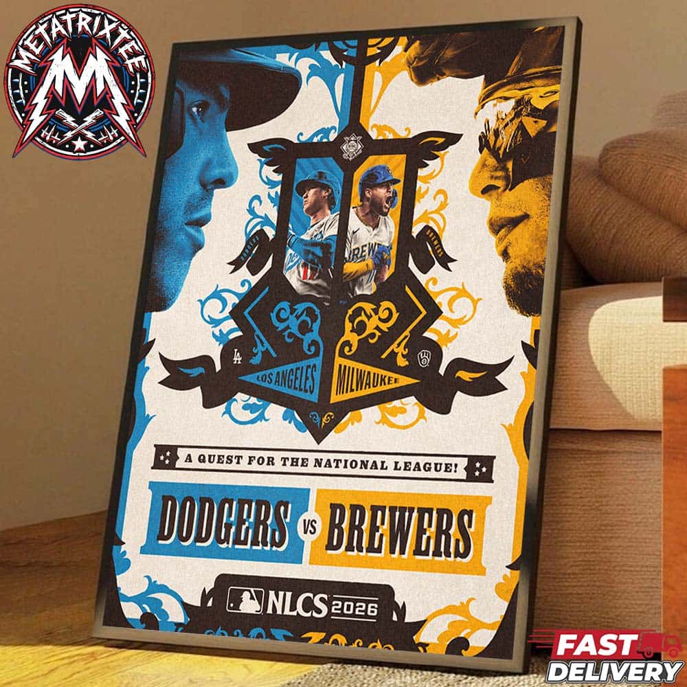 NLCS 2026 Matchup Los Angeles Dodgers Vs Milwaukee Brewers MLB A Quest For The National League High-Quality Poster Canvas NLCS 2026 Matchup Los Angeles Dodgers Vs Milwaukee Brewers MLB A Quest For The National League High-Quality Poster Canvas