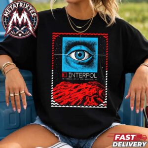Nashville Tennessee Interpol Band Concert Poster For The Pinnacle On Saturday October 17 2026 North American Tour Short Black T-Shirt