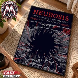 Neurosis Band San Francisco Two Night Concert Poster For October 16th And 17th In California At The Fillmore Gallery-Style Poster Canvas