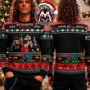 New Kids On The Block Band Member Photo Blue Pine Tree Pattern Gift For Fan Knitted Ugly Christmas Sweater New Kids On The Block Band Member Photo Blue Pine Tree Pattern Gift For Fan Knitted Ugly Christmas Sweater