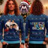 New Kids On The Block Band Sunburst Comic Portrait Fair Isle Pattern Gift For Fan Knitted Ugly Christmas Sweater