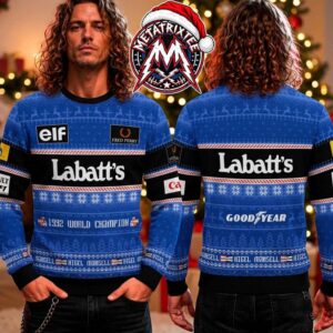 Nigel Mansell F1 1992 World Champion Labatt’s Goodyear Vintage Racing Blue Ugly Christmas Sweater Gift For Holiday 2026