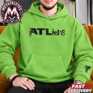 Offcial Outkast x Atlanta Falcons 30th Anniversary ATLiens Green Hoodie T-Shirt