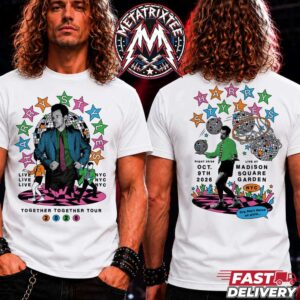 On October 9 2026 Harry Styles Merch Tee Live At Madison Square Garden In New York City Together Together Tour Two Sided Print White T-Shirt