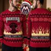 Pantera Heavy Metal Band Fucking Holidays Candy Canes Reindeer Xmas 2026 Knitted Ugly Christmas Sweater