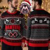 Pantera Heavy Metal Screaming Skull Far Beyond Driven CFH Symbol Holiday Christmas Xmas Ugly Christmas Sweater