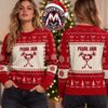 Pearl Jam Band Ten Album Silhouettes And Stickman Logo Holiday Christmas Xmas Ugly Christmas Sweater