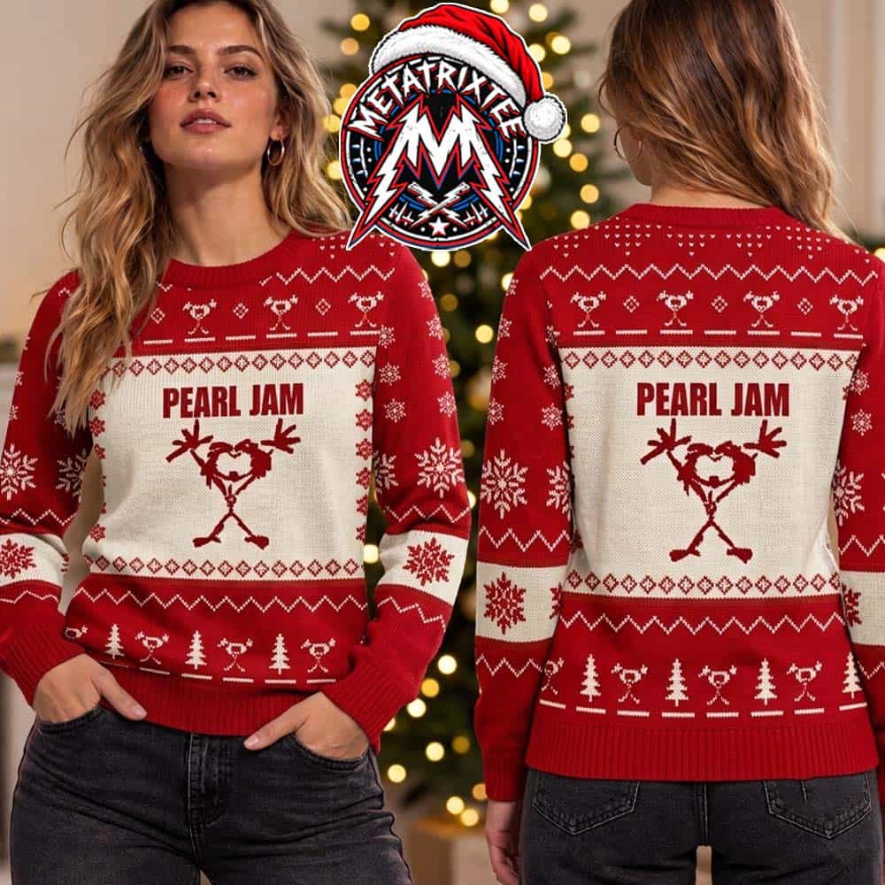 Pearl Jam Iconic Stick Figure Winter Reindeer Snowflake Pattern Gift For Fan Knitted Ugly Christmas Sweater Pearl Jam Iconic Stick Figure Winter Reindeer Snowflake Pattern Gift For Fan Knitted Ugly Christmas Sweater