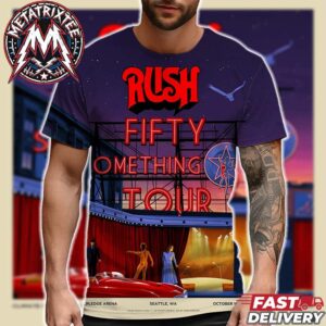 RUSH Climate Pledge Arena Two Nights Chris Koehler Show Poster On October 10th And 12th Fifty Something Tour 2026 In Seattle Washington All Over Print T-Shirt