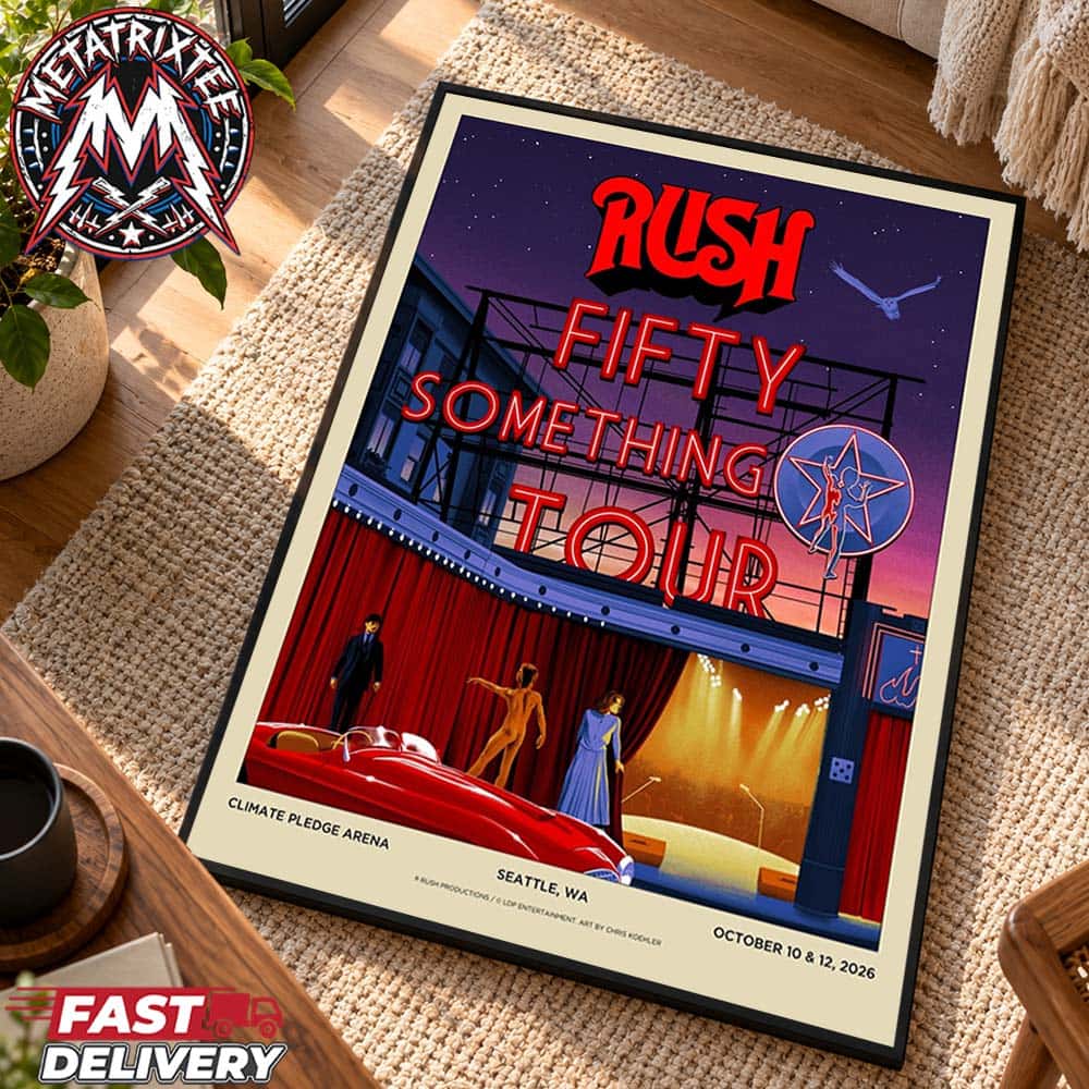 RUSH Climate Pledge Arena Two Nights Chris Koehler Show Poster On October 10th And 12th Fifty Something Tour 2026 In Seattle Washington Premium Poster Canvas RUSH Climate Pledge Arena Two Nights Chris Koehler Show Poster On October 10th And 12th Fifty Something Tour 2026 In Seattle Washington Premium Poster Canvas