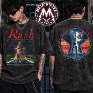 Rush Washington D.C. 2026 Two Big Show For The Capital One Arena On Sunday October 25 And Tuesday October 27 Fifty Something Tour Washed T-Shirt