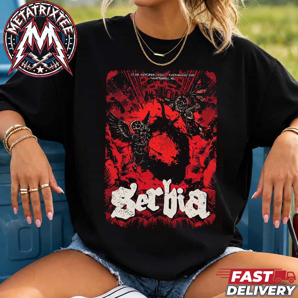 SERBIA Band No me sueltes tour To Monterrey Mexico Concert Poster For Escenario GNP Seguros On Saturday 17 October 2026 Unisex T-Shirt SERBIA Band No me sueltes tour To Monterrey Mexico Concert Poster For Escenario GNP Seguros On Saturday 17 October 2026 Unisex T-Shirt