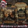 Sabaton Tank You Santa Military Tank Gift Box Pattern 2026 Knitted Ugly Christmas Sweater