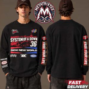 Sick New World Texas Motor Speedway 2026 System Of A Down When You Lose Small Mind You Free Your Life Tee Checkerboard Graphic Long Sleeve T Shirt