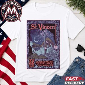 St Vincent Live At Sweetwater Music Hall Concert Poster For Mill Valley CA On Thursday October 22nd 2026 Unisex T-Shirt