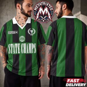State Champs No 26 Soccer Jersey The Seat of The Empire New York 2010 And Now Green Black Striped Retro Football Shirt