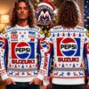 Spider Racing Hybrid V8 Number 24 Custom Name And Number 2026 Knitted Ugly Christmas Sweater Spider Racing Hybrid V8 Number 24 Custom Name And Number 2026 Knitted Ugly Christmas Sweater