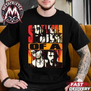 System Of A Down Face Collage Block Letter Sick New World Festival Texas 2026 Shirt Heavy Metal Rock Band Graphic T Shirt Unisex
