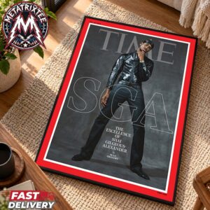 TIME Cover Shai Gilgeous-Alexander The Best Player In The NBA Oklahoma City Thunder On October 26 2026 Gallery-Style Poster Canvas