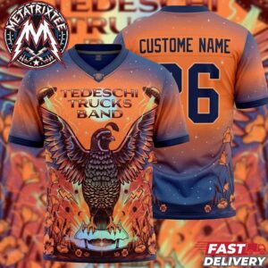 Tedeschi Trucks Band St Augustine Two Nights Show Poster For October 9 And October 10 2026 Future Soul Tour At The St Augustine Amphitheatre In Florida Football Jersey