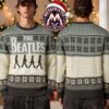 The Beatles Abbey Road Elf Abbey Road Crossing Musical Notes Snowflakes Pattern 2026 Knitted Ugly Christmas Sweater