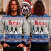 The Beatles Abbey Road Walking Rainbow Crossing Royal Blue Music Note Gift For Fan Knitted Ugly Christmas Sweater The Beatles Abbey Road Walking Rainbow Crossing Royal Blue Music Note Gift For Fan Knitted Ugly Christmas Sweater