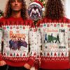 The Beatles Cream And Burgundy Band Photo Help Pattern Ugly Christmas Sweater Gift For Holiday 2026 The Beatles Cream And Burgundy Band Photo Help Pattern Ugly Christmas Sweater Gift For Holiday 2026
