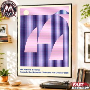 The National And Friends Kursaal San Sebastian Donostia Gig Poster For 18th October 2026 at the Auditorio Kursaal High-Quality Poster Canvas