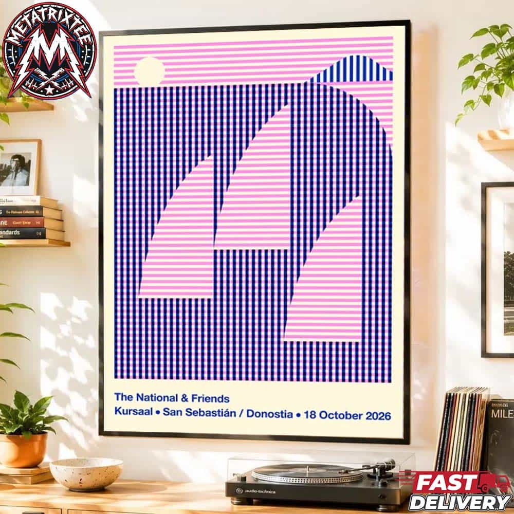 The National And Friends Kursaal San Sebastian Donostia Gig Poster For 18th October 2026 at the Auditorio Kursaal High-Quality Poster Canvas The National And Friends Kursaal San Sebastian Donostia Gig Poster For 18th October 2026 at the Auditorio Kursaal High-Quality Poster Canvas