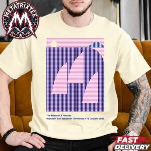 The National And Friends Kursaal San Sebastian Donostia Gig Poster For 18th October 2026 at the Auditorio Kursaal Vintage T-Shirt
