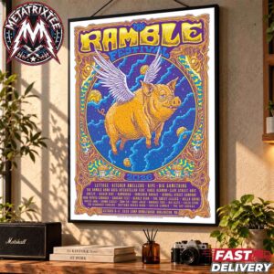 The Ramble Festival 2026 Poster Lineup For Camp Ramblewood In Darlington Maryland On October 9th To 11th 2026 Gallery-Style Poster Canvas
