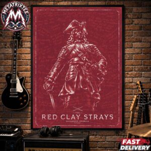 The Red Clay Strays Savannah Show Grateful Tour 2026 Poster For Thursday October 15 2026 At the Enmarket Arena In Georgia High-Quality Poster Canvas