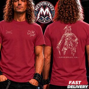 The Red Clay Strays Savannah Show Grateful Tour 2026 Tee For Thursday October 15 2026 At the Enmarket Arena In Georgia Two Sided Red T-Shirt