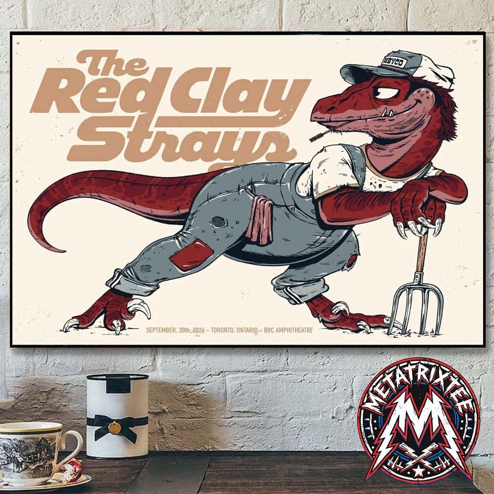 The Red Clay Strays Toronto Grateful Tour Poster Show For Wednesday September 30 2026 At The RBC Amphitheatre In Ontario Canada High-Quality Poster Canvas The Red Clay Strays Toronto Grateful Tour Poster Show For Wednesday September 30 2026 At The RBC Amphitheatre In Ontario Canada High-Quality Poster Canvas