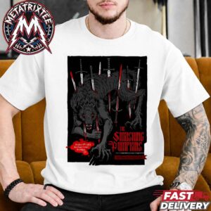 The Smashing Pumpkins Brooklyn The Rats In A Cage Tour 2026 Concert Poster For October 4th 2026 At The Barclays Center In New York White T-Shirt
