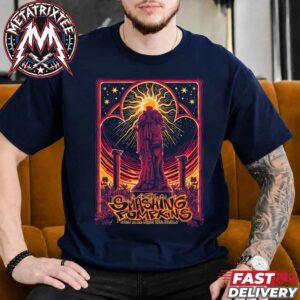 The Smashing Pumpkins Indianapolis Indiana The Rats In A Cage Tour Gig Poster For October 20 2026 At Gainbridge Fieldhouse Navy T-Shirt