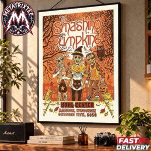 The Smashing Pumpkins The Rats In A Cage Tour Tonight Live Poster On Sunday October 11 2026 In Madison Wisconsin At Kohl Center Poster Canvas