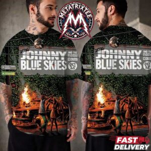 Tonight Atlanta Georgia Johnny Blue Skies Live On October 25 2026 At State Farm Arena Mutiny for the Masses 2026 Tour All Over Print T-Shirt