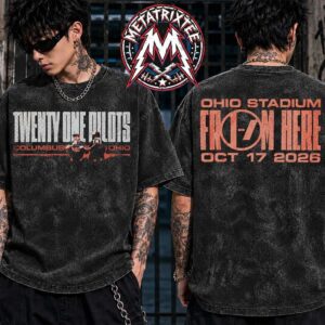 Twenty One Pilots From Here Ohio Stadium Columbus Event Tee – October 17 2026 Concert Shirt Two Sided Washed T-Shirt