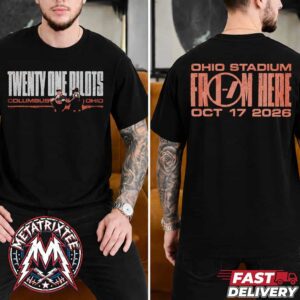 Twenty One Pilots Ohio Stadium 2026 From Here Event Tee For Columbus Ohio On Saturday October 17th 2026 Hot Topic Exclusive T-Shirt