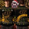 Wayne Rainey Marlboro Yamaha Racing Motorbike Snowflake Pattern 2026 Knitted Ugly Christmas Sweater