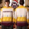 Sabaton Armed For X-Mas Skull Gift Box Bullet Wreath Pattern 2026 Knitted Ugly Christmas Sweater