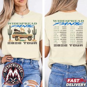 Widespread Panic 2026 Tour Shirt Vintage Cactus Wagon Rock Band Concert T Shirt Front Back Graphic Unisex Tee